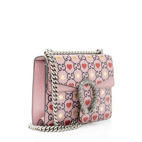 Gucci Limited Edition Leather Crystal Valentines Dionysus Small Shoulder Bag - Picture 2 of 14